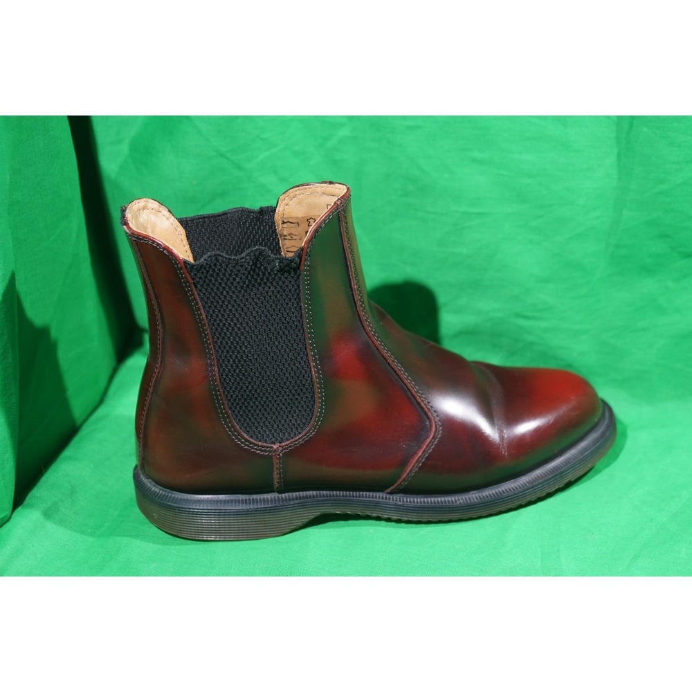 Dr. Martens Vegan Flora Chelsea Boots Cherry Red Women's 6 - Picture 6 of 9